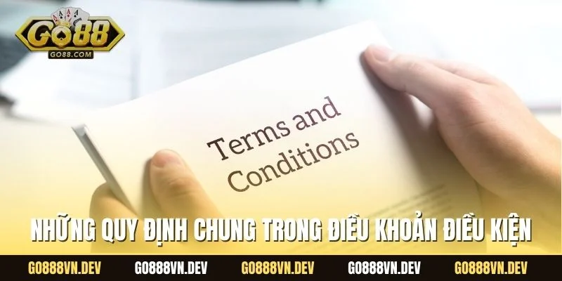 Những quy định chung trong điều khoản điều kiện  